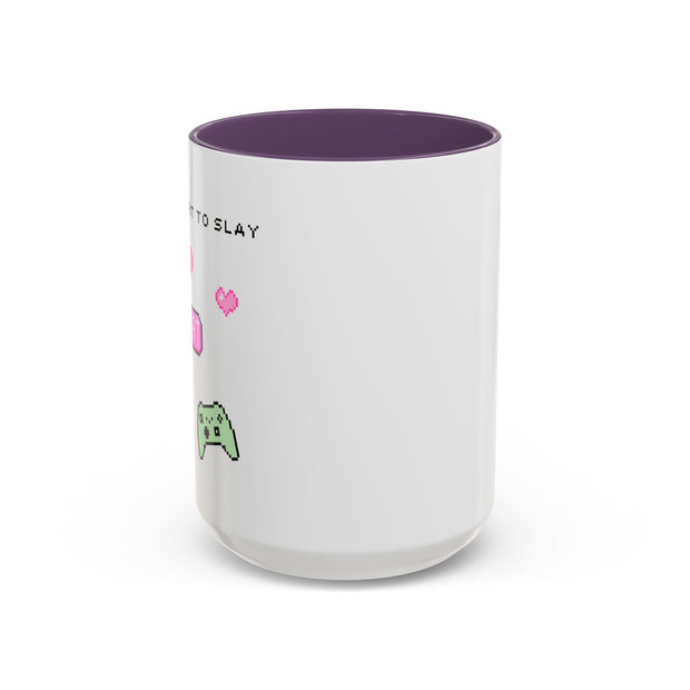 'Press Start To Slay' Accent Coffee Mug