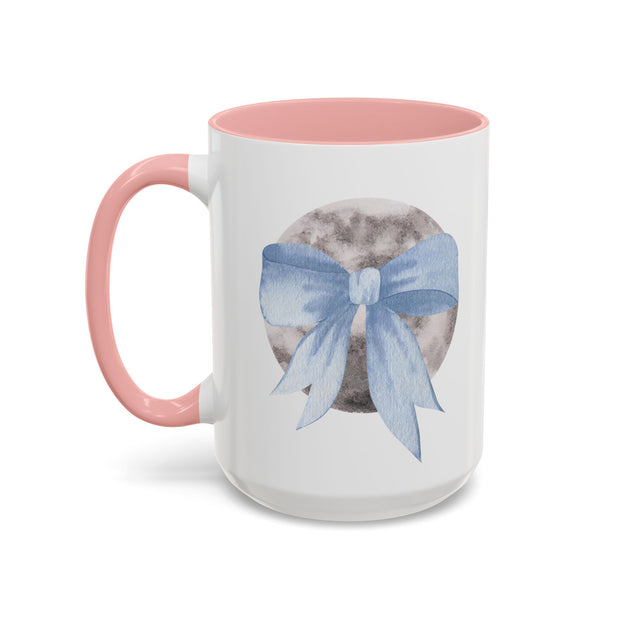 Moon Wrapped In A Bow Accent Coffee Mug