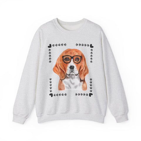 Geeky Good Beagle Unisex Crewneck Sweatshirt