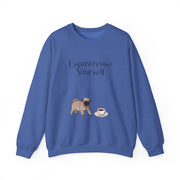 'Espawresso Yourself' Pug Crewneck Sweatshirt