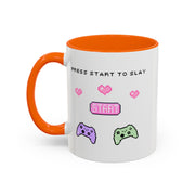 'Press Start To Slay' Accent Coffee Mug
