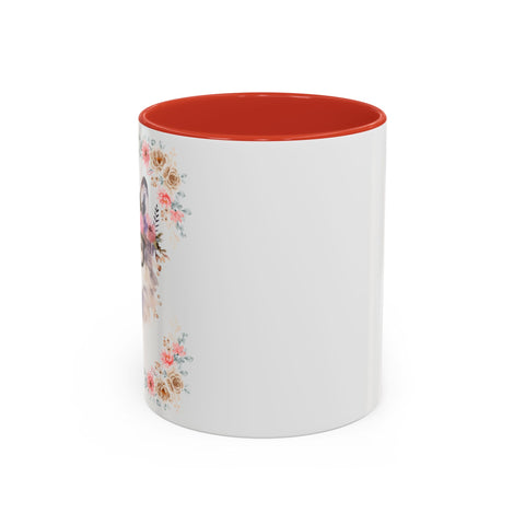 Geeky Goddess Wolf Accent Coffee Mug