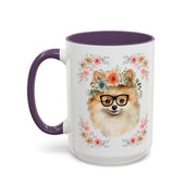 Geeky Goddess Pomeranian Accent Coffee Mug