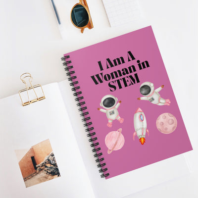 'I Am A Woman in STEM' Astronaut Spiral Notebook