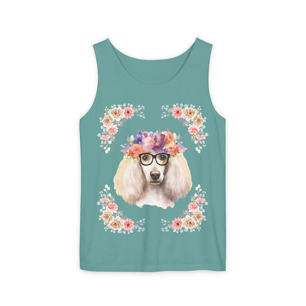 Geeky Goddess French Poodle Unisex Tank Top