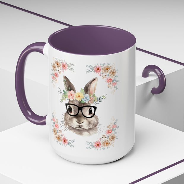Geeky Goddess Bunny Accent Coffee Mug
