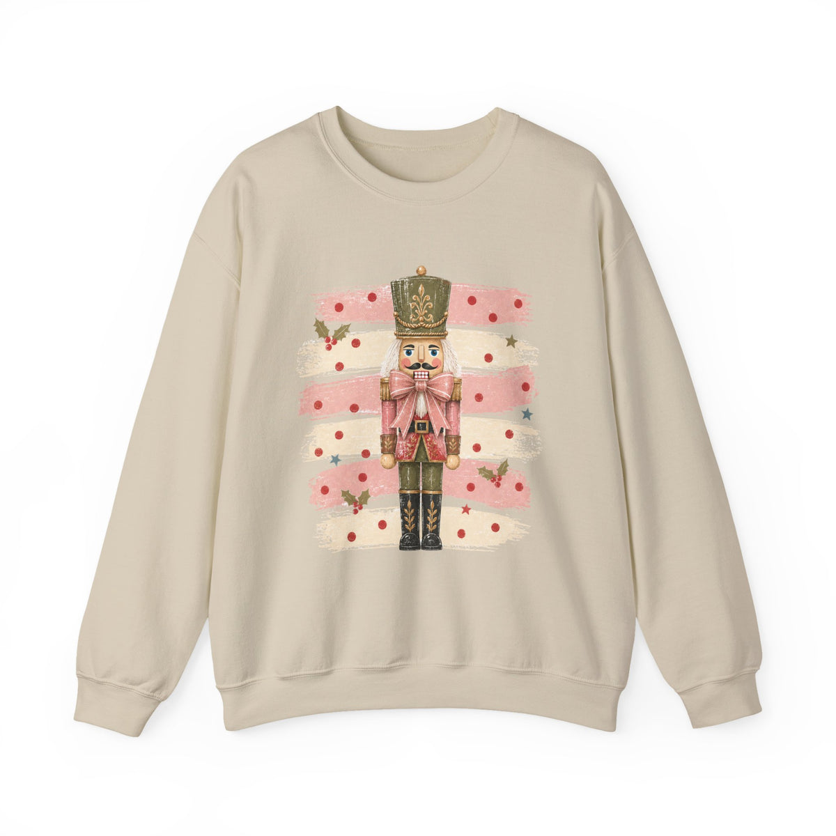 Coquette Nutcracker Sweatshirt, Pink Bow Christmas Crewneck, Nutcracker Christmas Shirt, Girly Holiday Sweatshirt, Vintage Christmas Gift