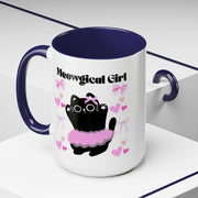'Meowgical Girl' Accent Coffee Mug