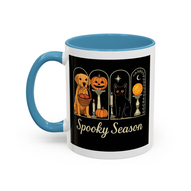 Spooky Season Golden Retriever Accent Coffee Mug