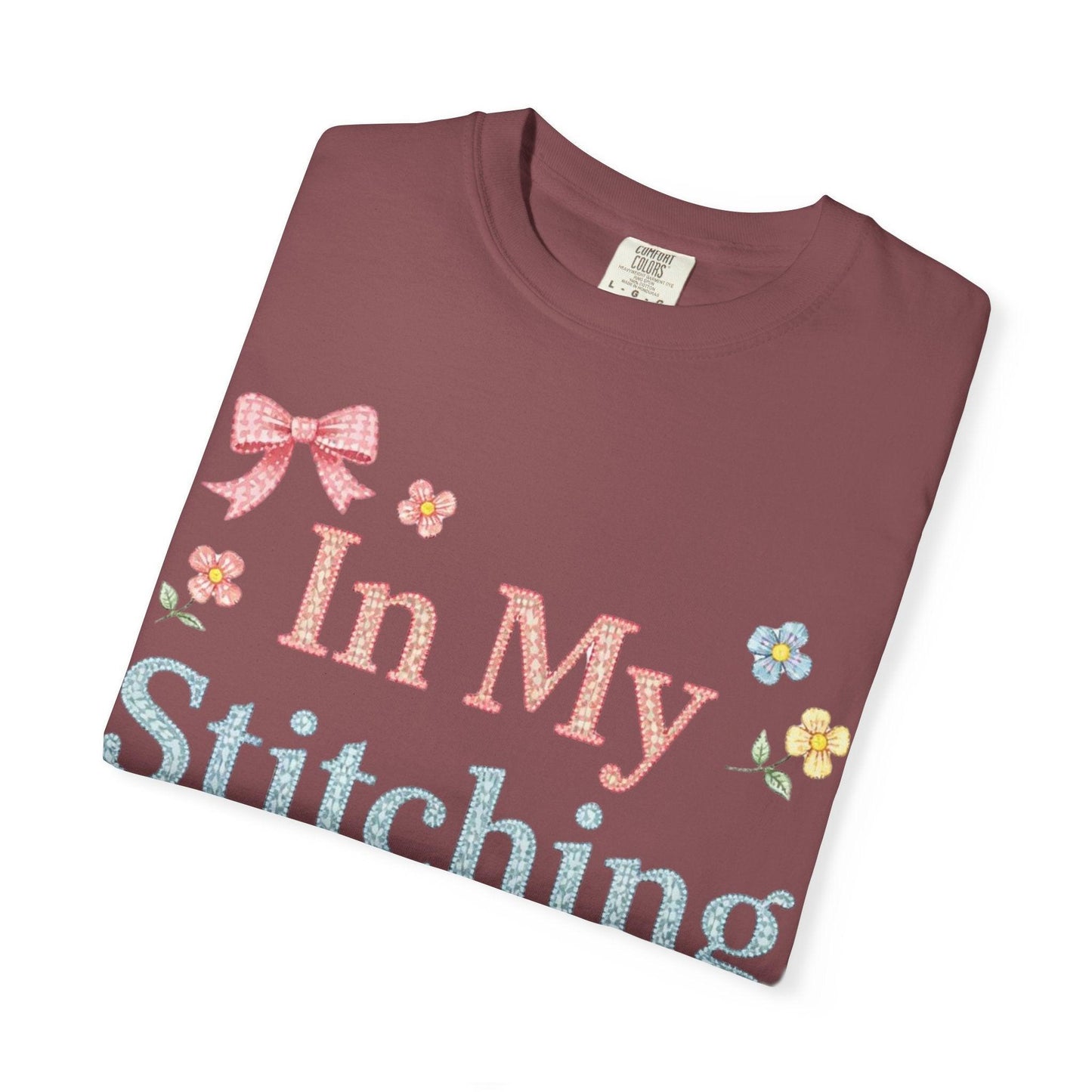In My Stitching Era T-Shirt | Vintage Embroidery Theme