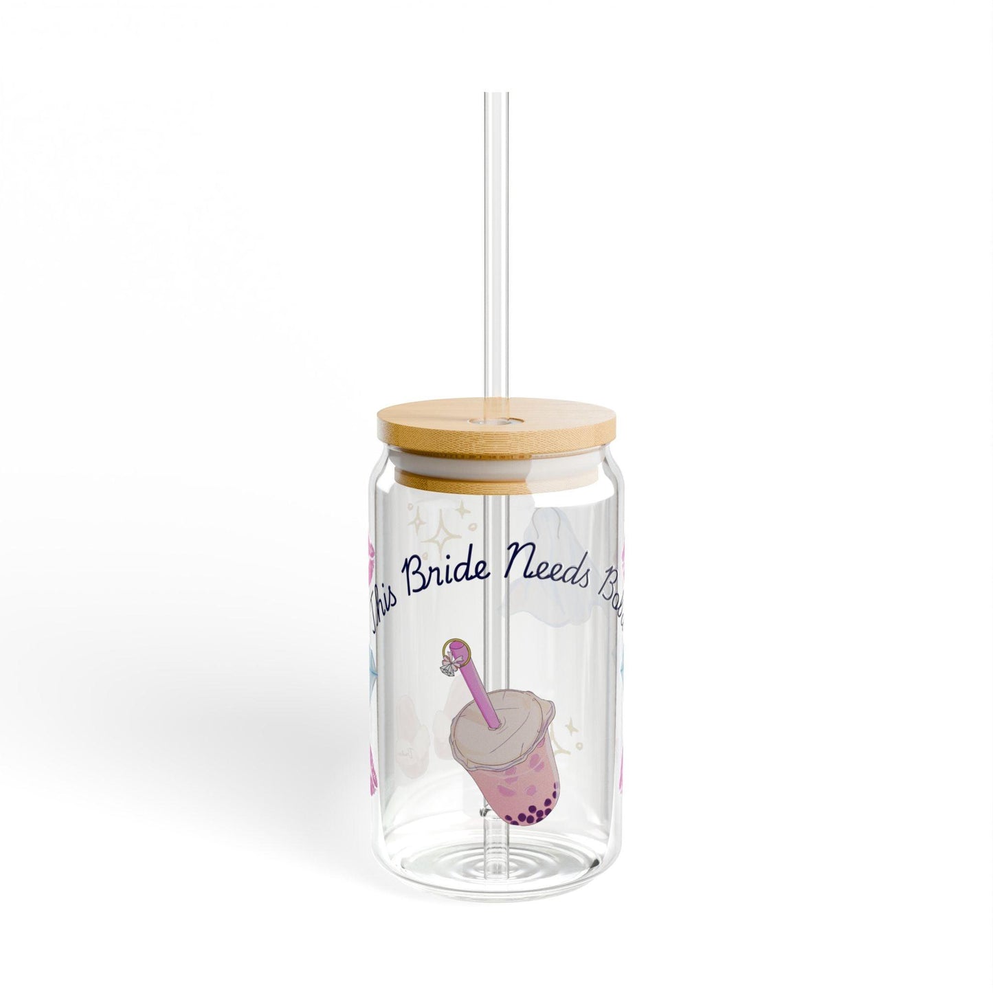'This Bride Needs Boba' Sipper Glass