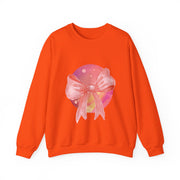 Pink/Yellow Planet Wrapped In A Bow Unisex Crewneck Sweatshirt