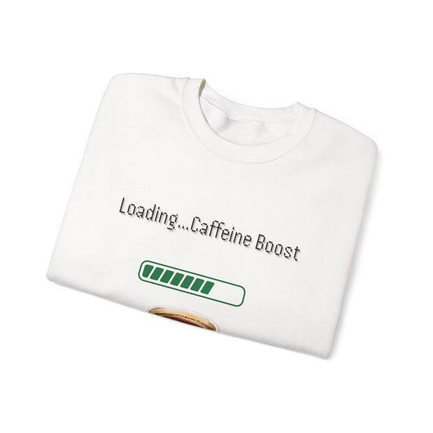 'Loading...Caffeine Boost' Unisex Crewneck Sweatshirt