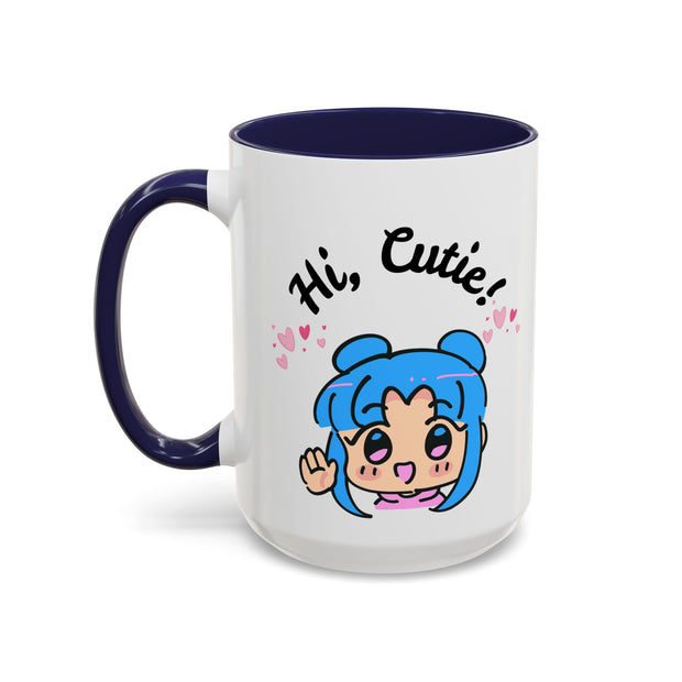 'Hi Cutie' Accent Coffee Mug