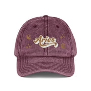 'Aries' Vintage Embroidered Cap