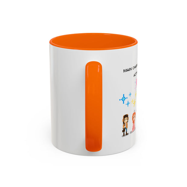 'Main Character Mode: Activated' Accent Coffee Mug