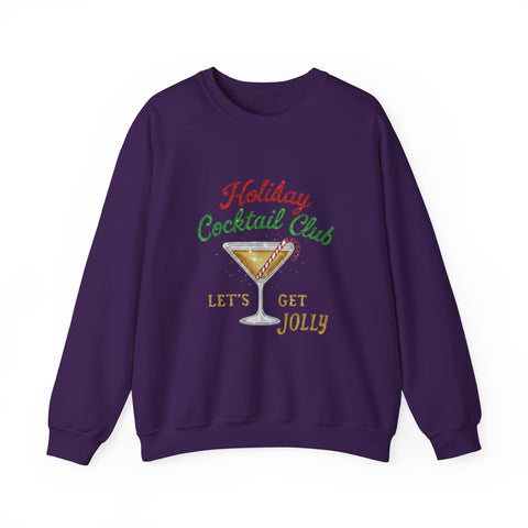 Holiday Cocktail Club Sweatshirt | Lets Get Jolly Christmas Sweatshirt