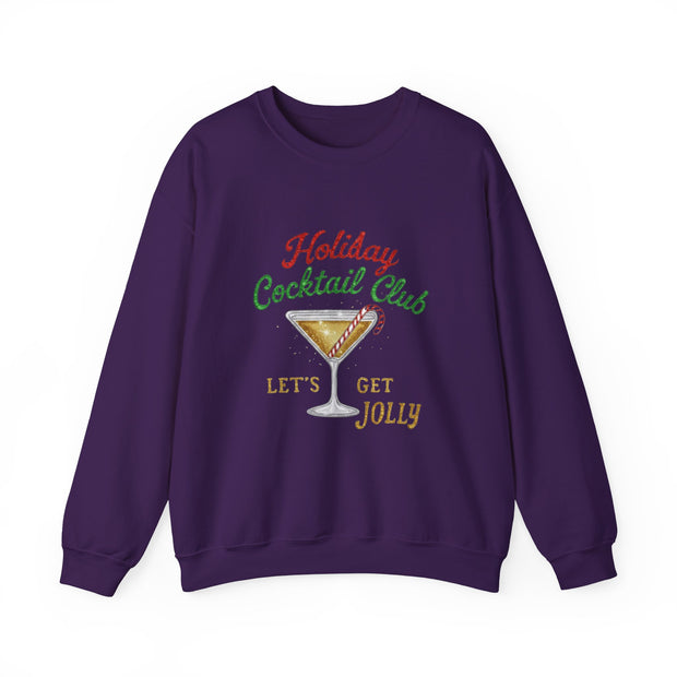 Holiday Cocktail Club Sweatshirt | Lets Get Jolly Christmas Sweatshirt