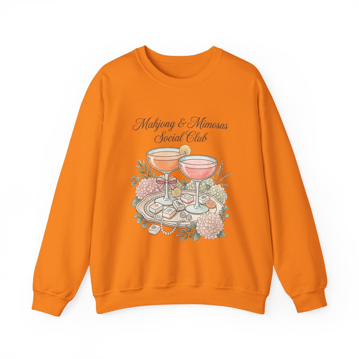 Mahjong & Mimosas Sweatshirt, Mahjong Club Crewneck, Brunch Girl Pullover
