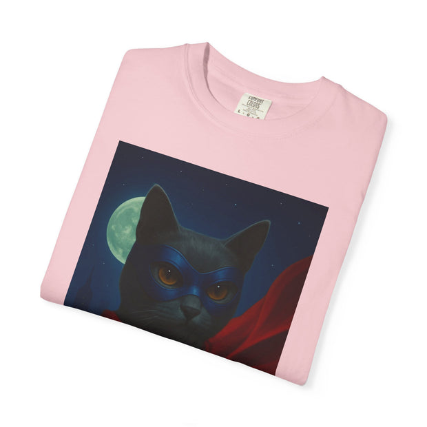 Superhero Dark Gray Cat Unisex T-shirt