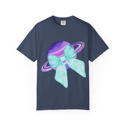 Purple Saturn Wrapped In Bow Unisex T-Shirt
