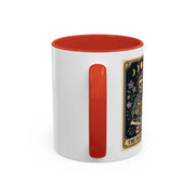 'The Bookworm' Tarot Card Accent Coffee Mug