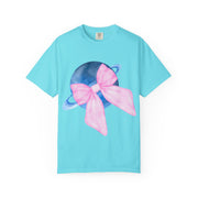 Blue Saturn Wrapped In Pink Bow Unisex T-Shirt