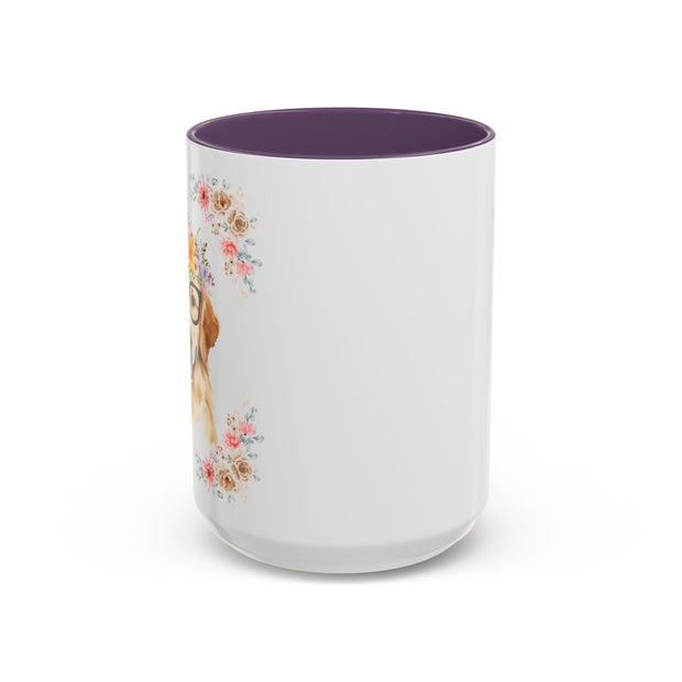 Geeky Goddess Golden Retriever Accent Coffee Mug