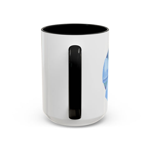 Blue/Green Planet Wrapped In A Bow Accent Coffee Mug