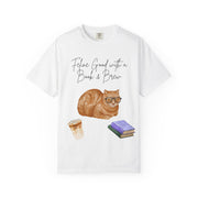 'Feline Good with a Book & Brew' Unisex T-Shirt