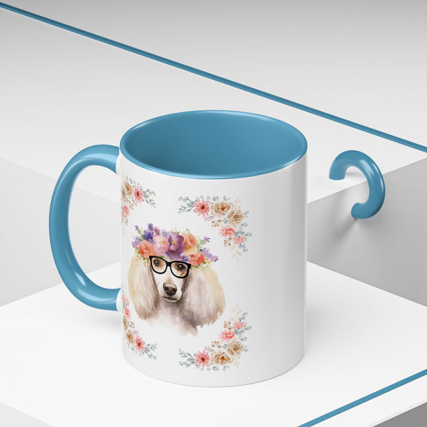 Geeky Goddess French Poodle Accent Coffee Mug
