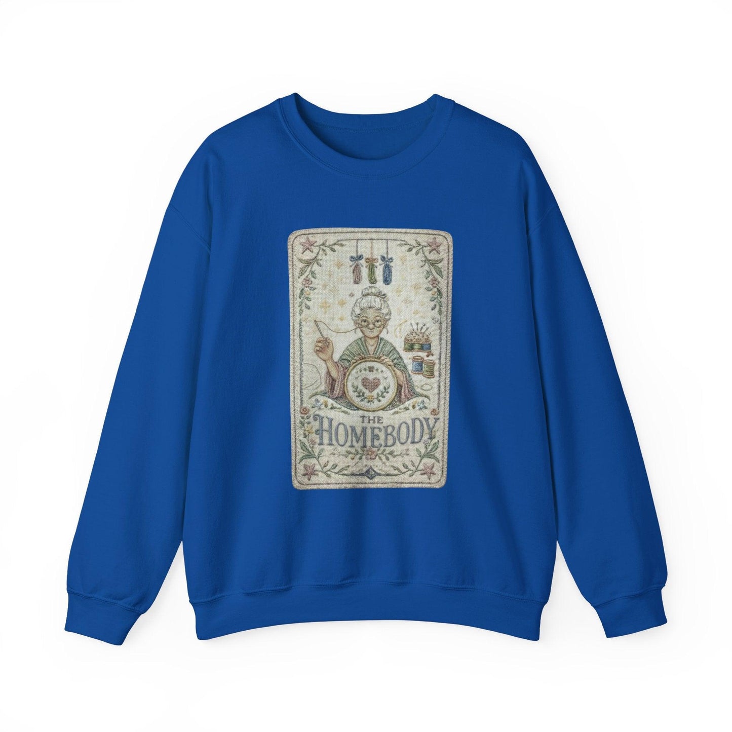 Homebody vintage knitting illustration Sweatshirt | cozy home craft design