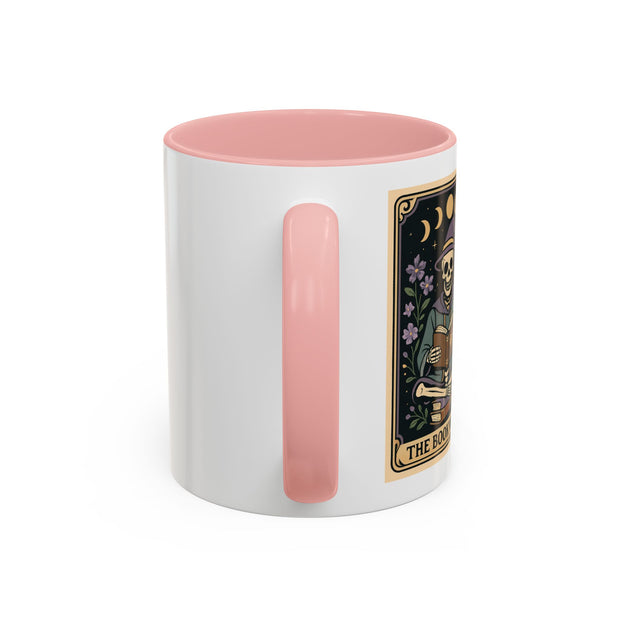 'The Bookworm' Tarot Card Accent Coffee Mug