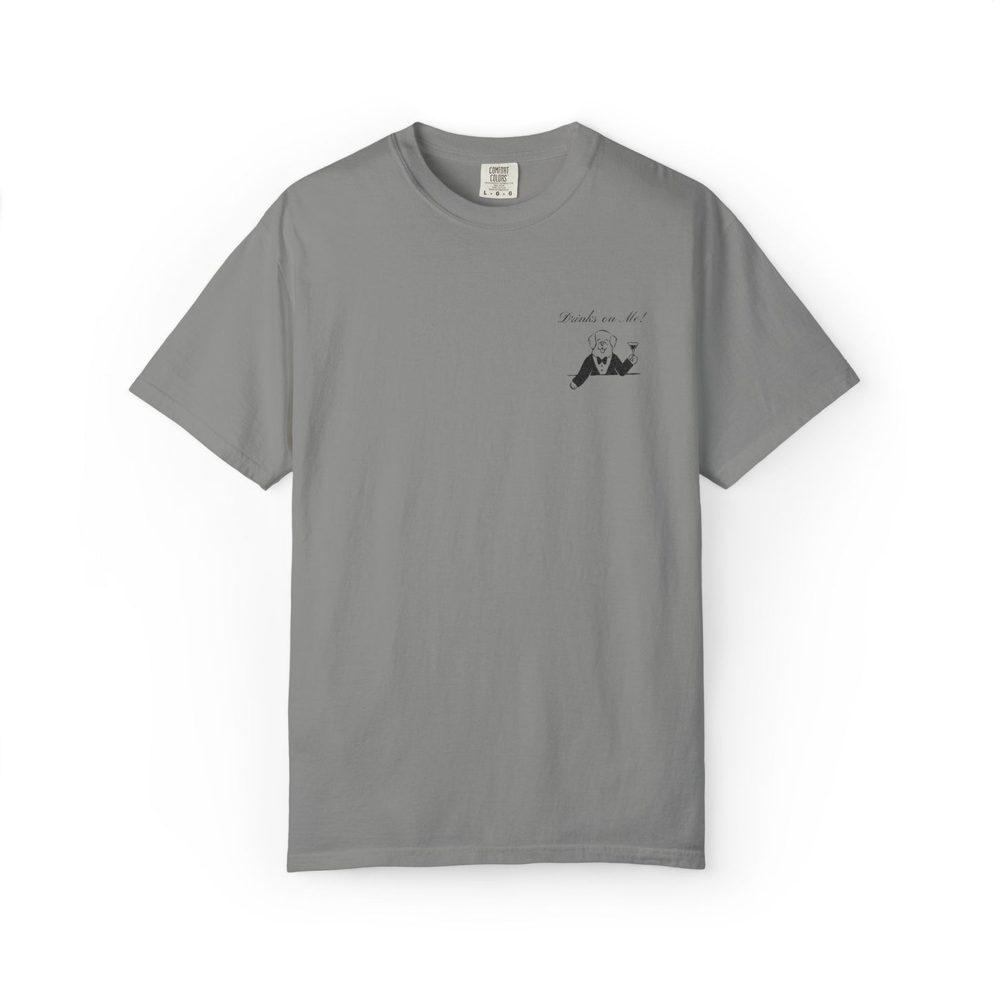 Drinks On Me Wedding Shirt, Funny Dog Bride Tee, Cocktail Hour Bridal Shirt, Cute Puppy Wedding Tee, Bachelorette Shirt