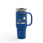 'Leveling Up My Tan' Insulated Travel Mug, 40oz