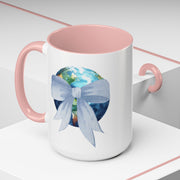 Earth Wrapped In A Bow Accent Coffee Mug