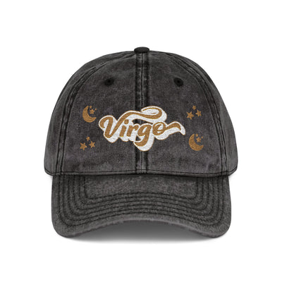 'Virgo' Vintage Embroidered Cap