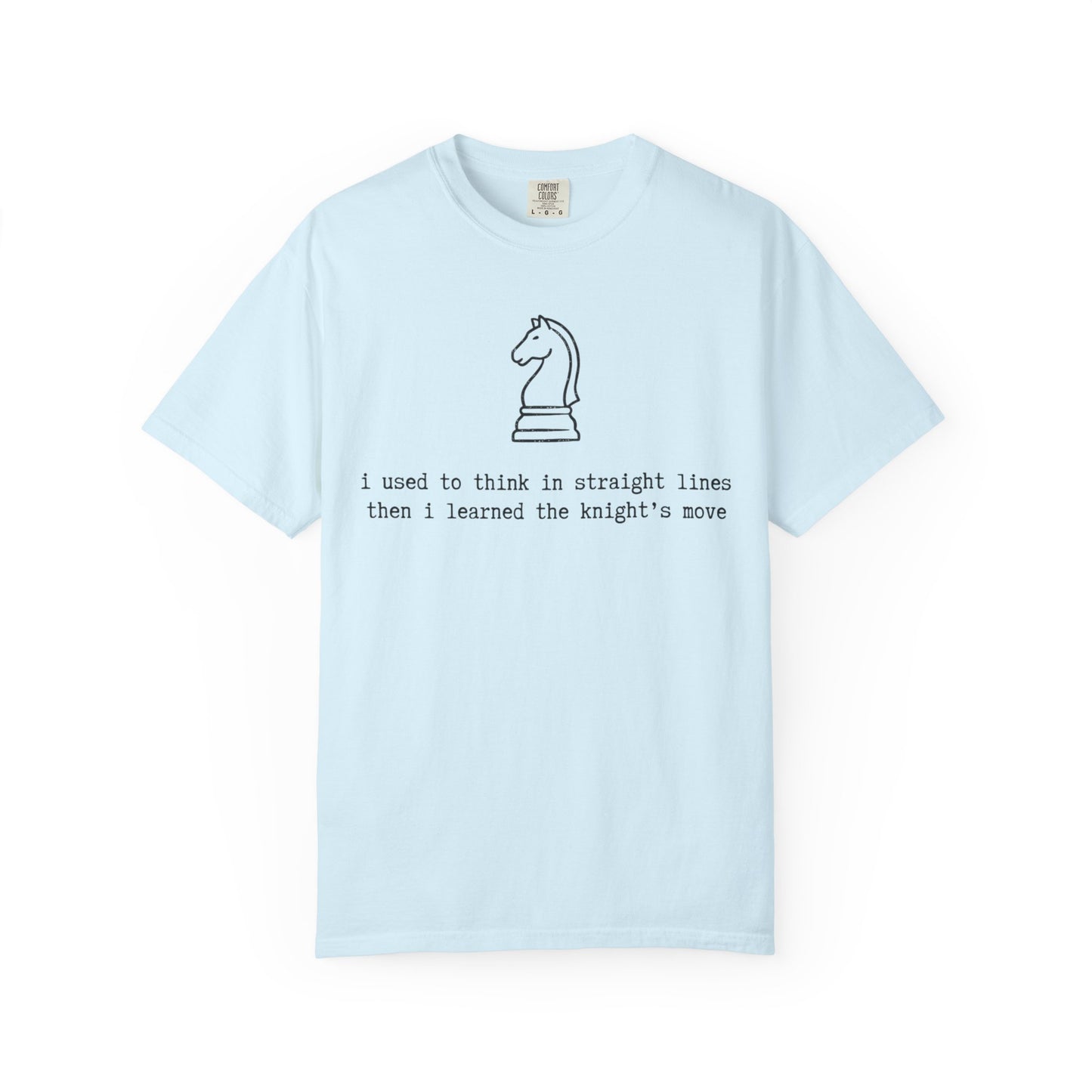 Knight's Move Chess Knight Illustration T-Shirt, Minimalist Chess Quote Tee, Funny Chess Player Shirt, Strategy Game Gift, Chess Lover Tee