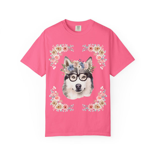 Geeky Goddess Siberian Husky Unisex T-Shirt