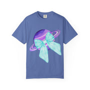 Purple Saturn Wrapped In Bow Unisex T-Shirt