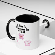 'I Am A Woman In STEM' Nurse Accent Coffee Mug