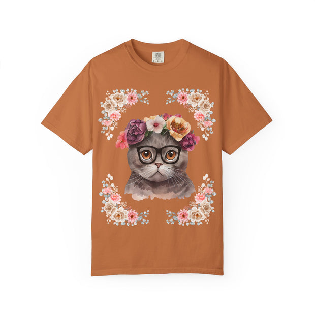 Geeky Goddess Dark Gray Cat Unisex T-Shirt