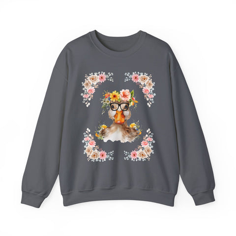 Geeky Goddess Duck Unisex Crewneck Sweatshirt
