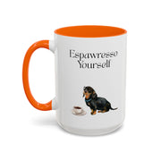 'Espawresso Yourself' Dachshund Accent Coffee Mug
