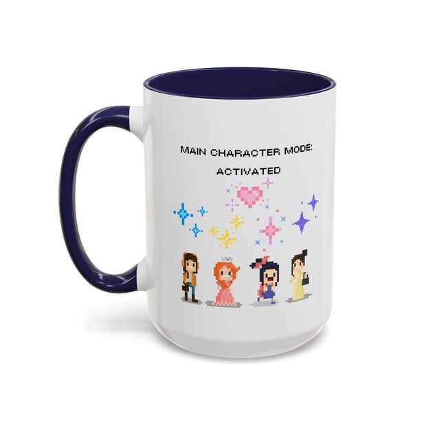 'Main Character Mode: Activated' Accent Coffee Mug