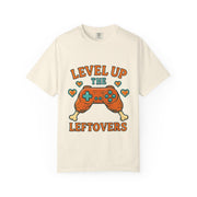 Gamer T-shirt - Level Up the Leftovers | Unisex Gaming Tee, Casual Wear, Game Night Shirt, Gift for Gamers, Funny Apparel
