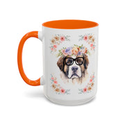 Geeky Goddess Saint Bernard Accent Coffee Mug