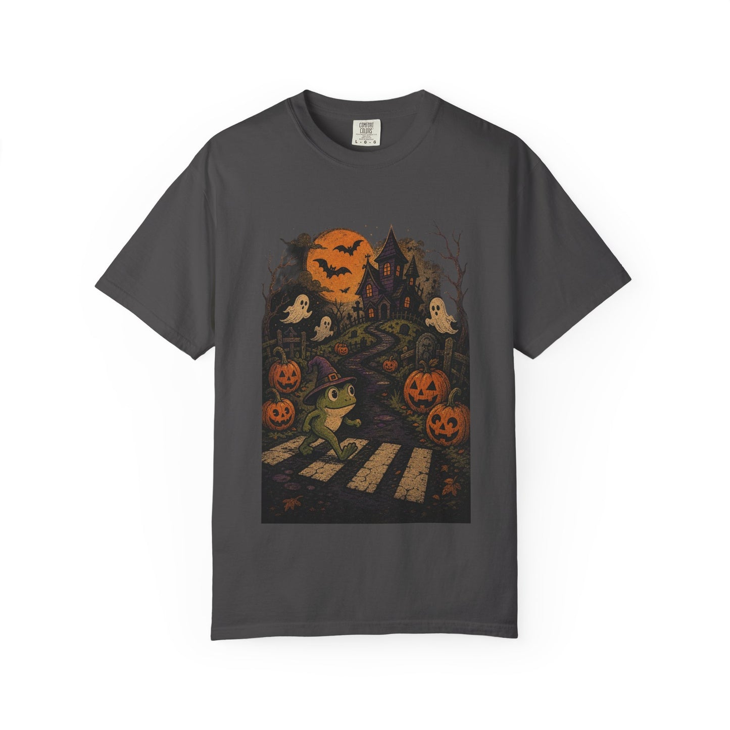 Haunted Frog Crossing T-shirt | Halloween Haunted House, Jack-o'-Lanterns