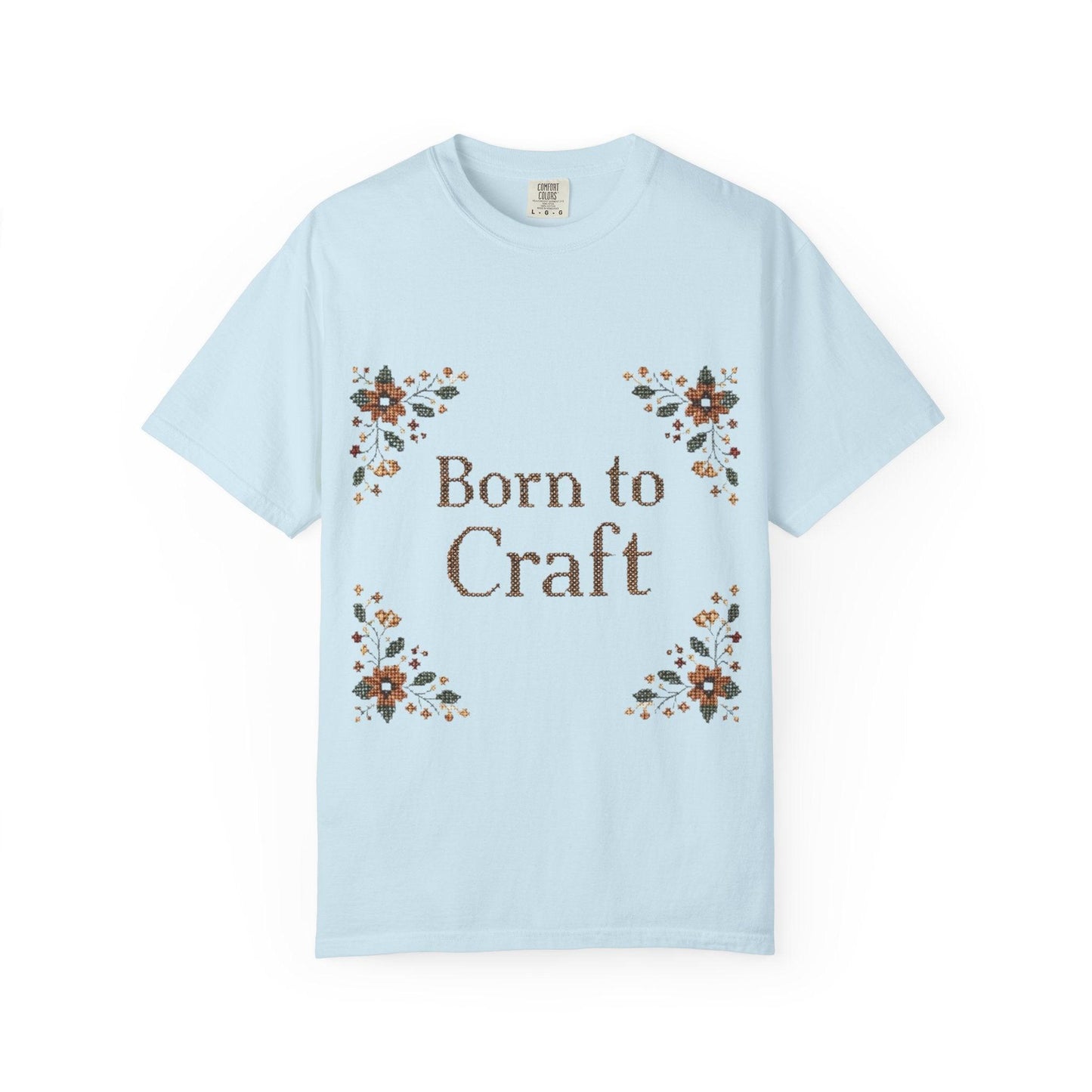 Born to Craft T-shirt | Floral Crafting Quote Tee