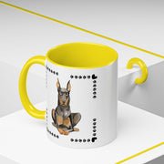 Geeky Good Doberman Accent Coffee Mug